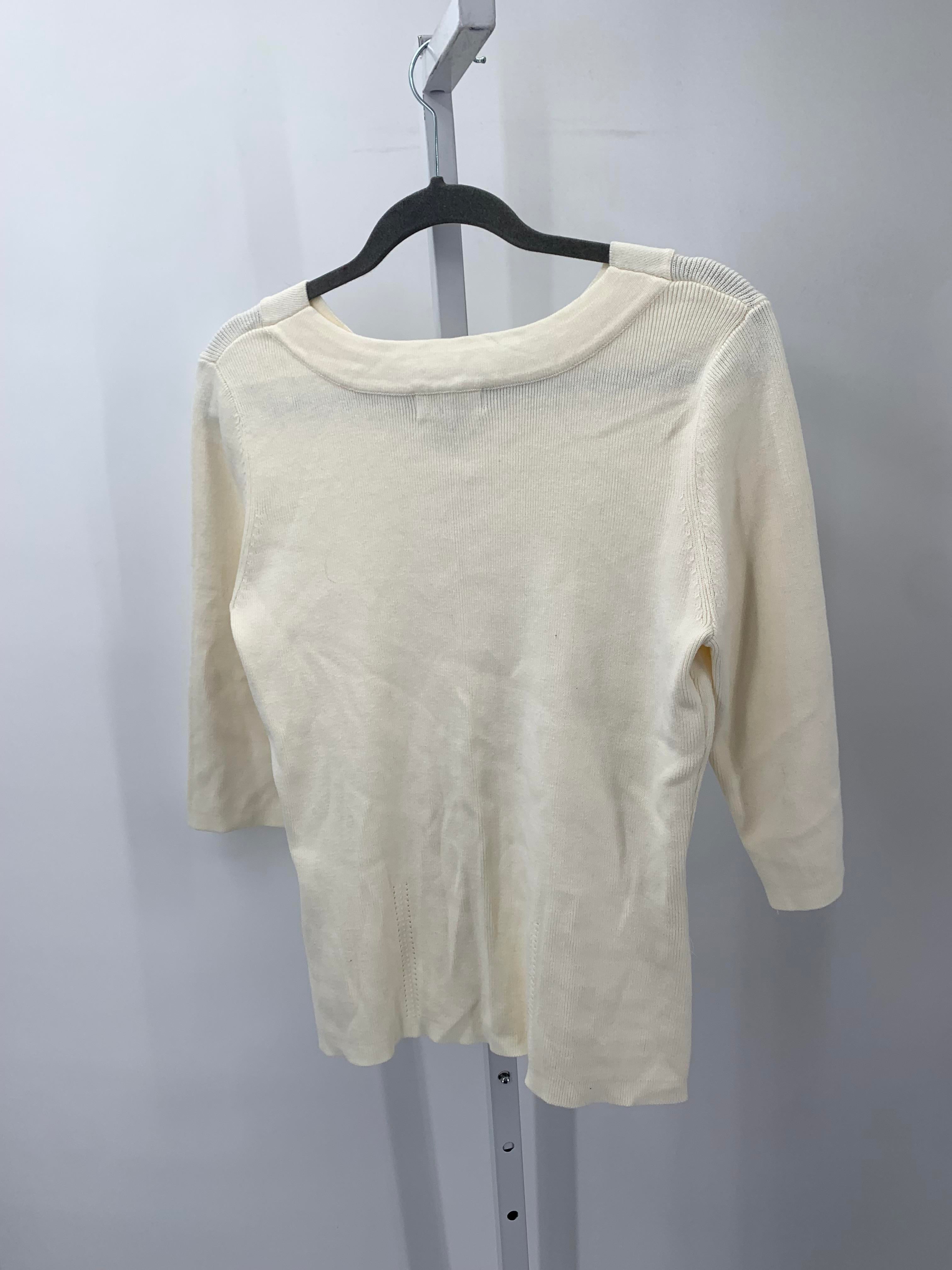 Dress Barn Size Large Misses 3/4 Sleeve Sweater