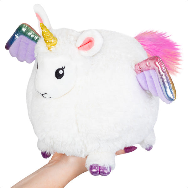 Mini Squishable Fuzzy Llamacorn. (7")