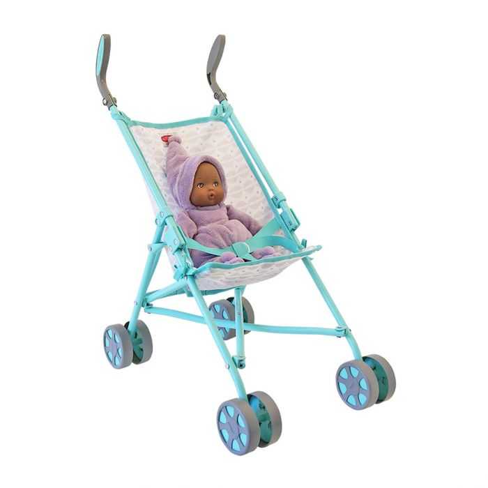 NEW Soft Gray Umbrella Doll Stroller