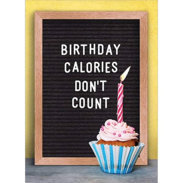 Birthday Calories, Birthday Card