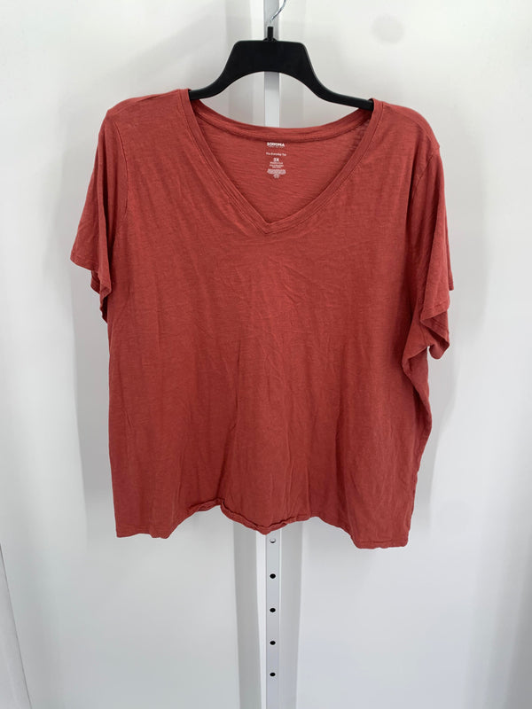 Sonoma Size 3X Womens Short Sleeve Shirt