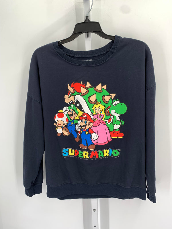 Super Mario Size Medium Juniors Long Sleeve Shirt