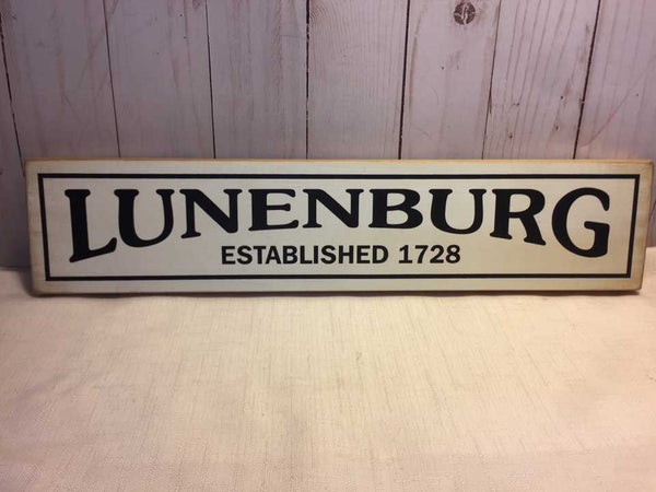 Lunenburg Est 1728 Wood Sign
