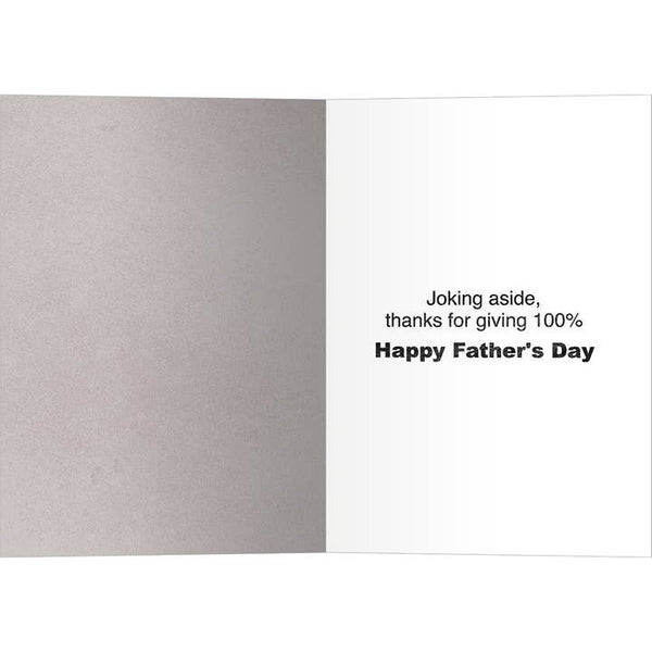 Dad Nutrition Facts, Father's Day Card