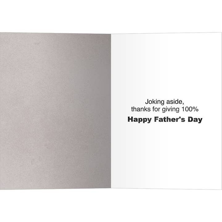 Dad Nutrition Facts, Father's Day Card
