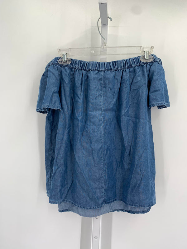 Blue Rain Size X Small Misses Short Sleeve Shirt