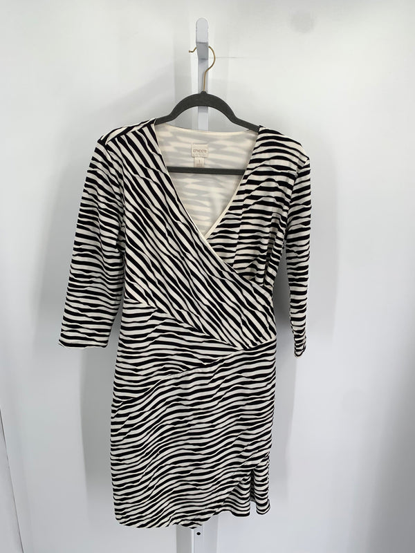 Chico's Size Small Misses 3/4 Sleeve Dress