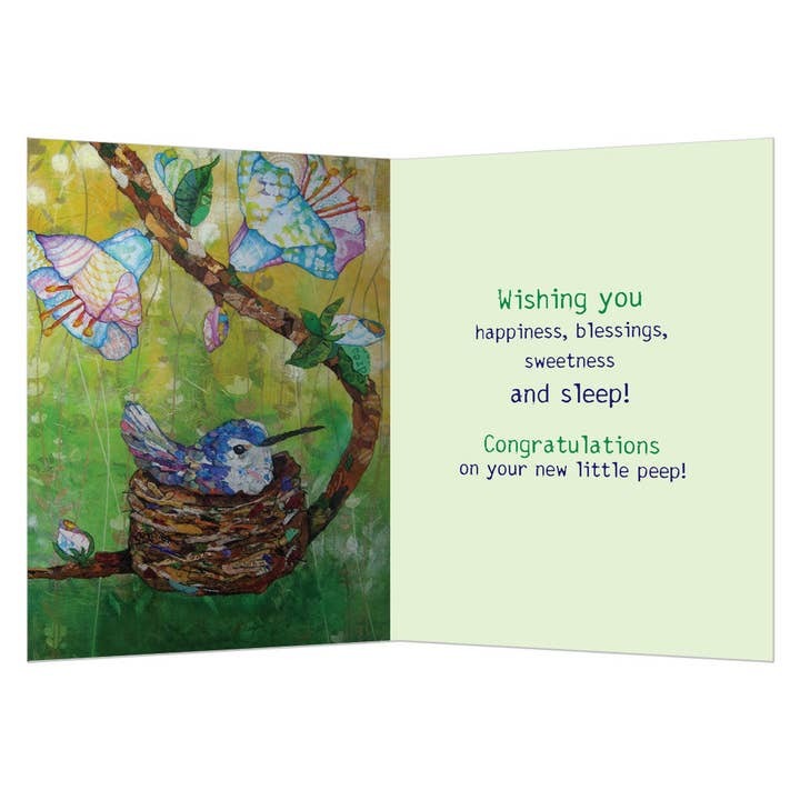 Little Nestling, New Baby Card