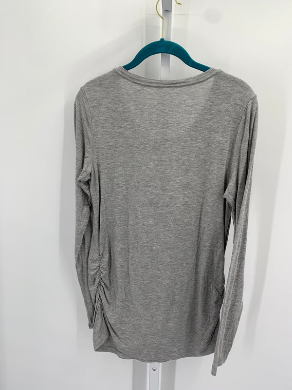 Sonoma Grey Size Medium Maternity Long Sleeve Shirt