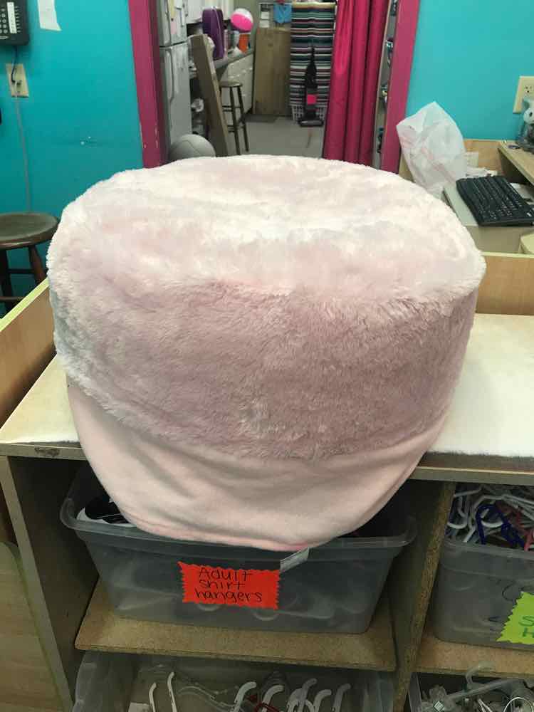 Inflatable ottoman with cover