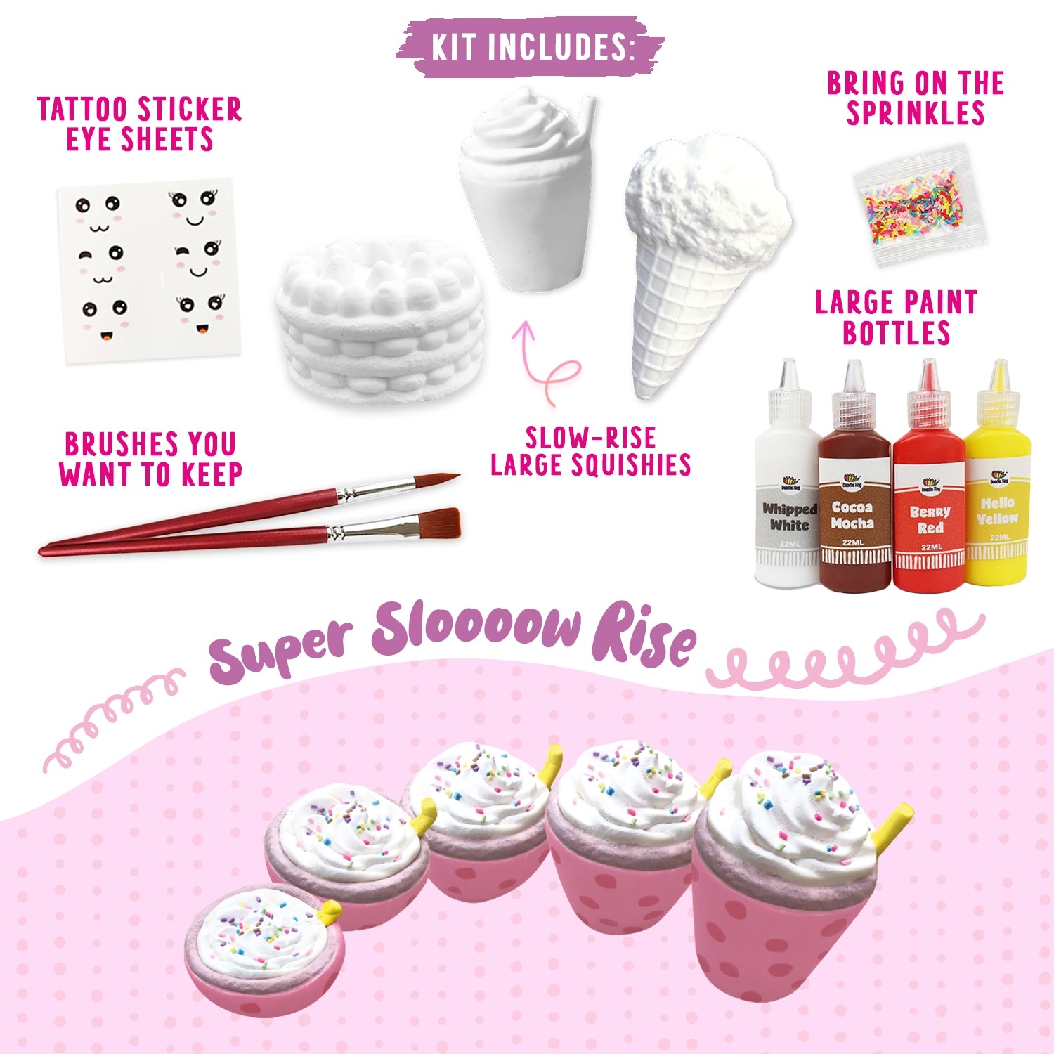 DIY Dessert Paint Your Own Squishies Kit!