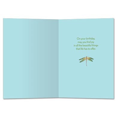 Dragonfly Joy, Birthday Card