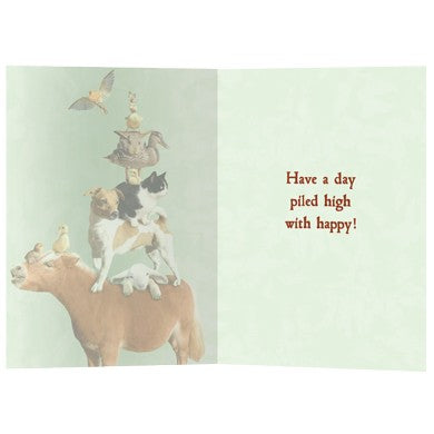 Piled High, Birthday Card