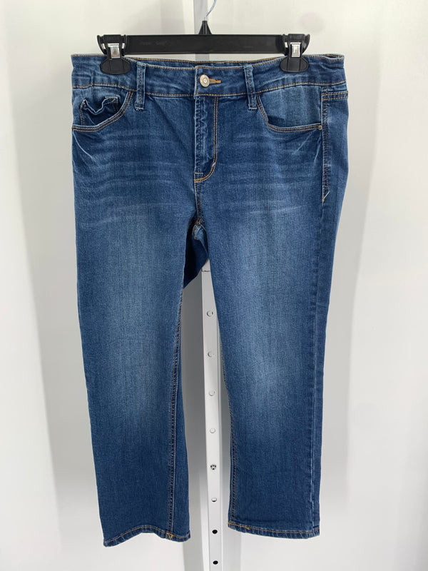Kensie Size 8 Misses Cropped Jeans