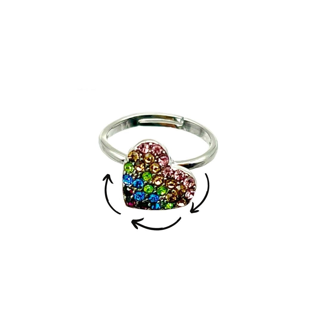 Heart Fidget Spinner Ring