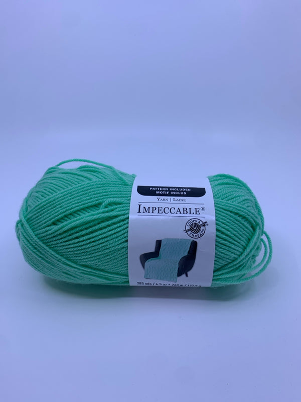 IMPECCABLE BRIGHTS MINT YARN.