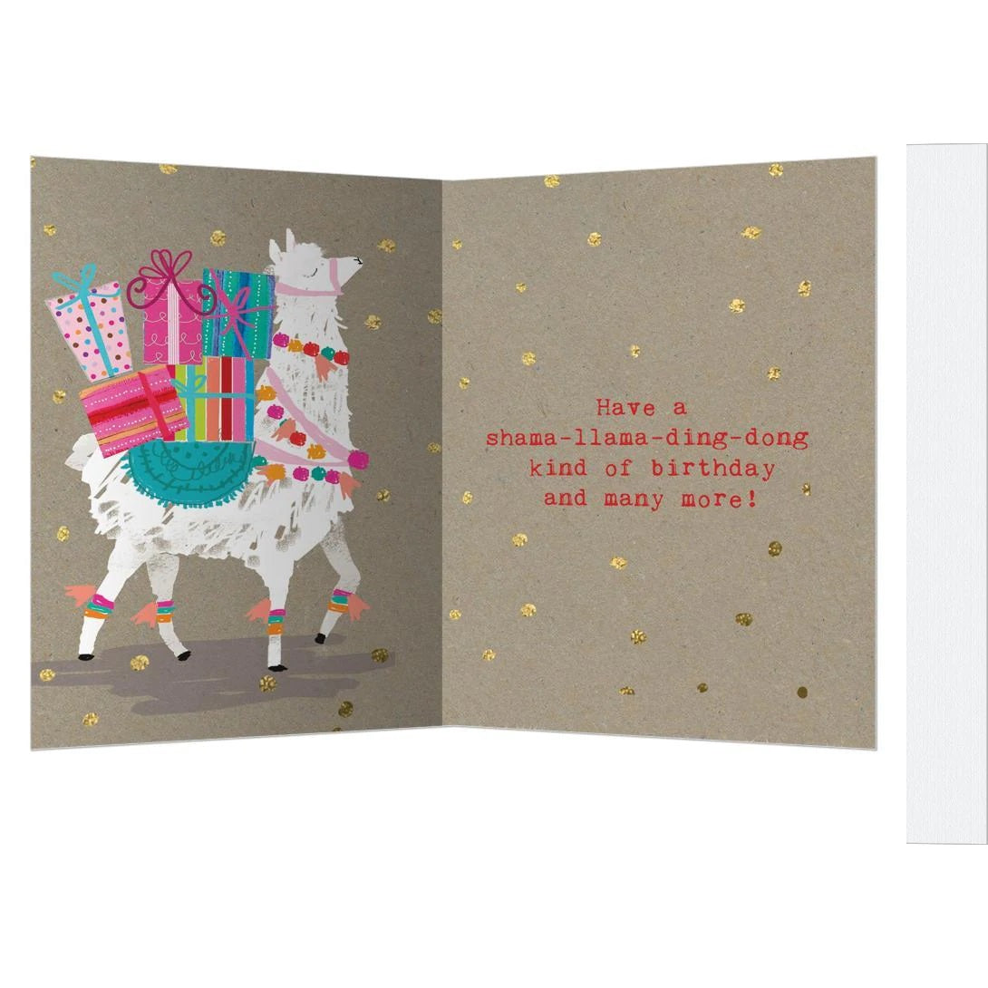 Shama Llama Birthday Card