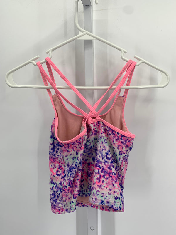 Pink Platinum Size 7-8 Girls Swim Shirt
