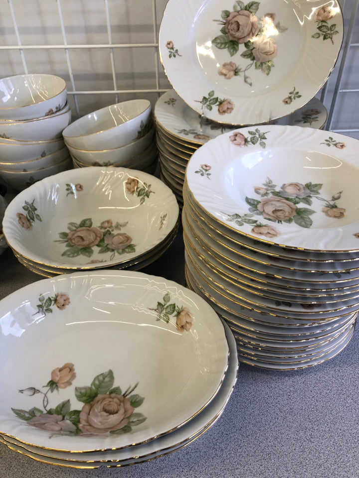 SVC FOR 9+ PINK ROSE BAVARIA US AIR FORCE CHINA SET.