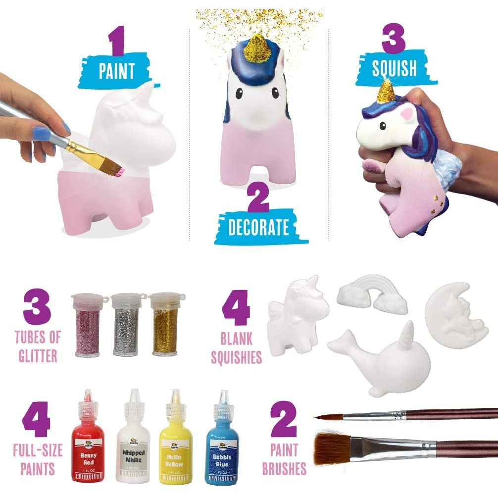 Paint Your Own Rainbows and Unicorn Squishies DIY Kit!