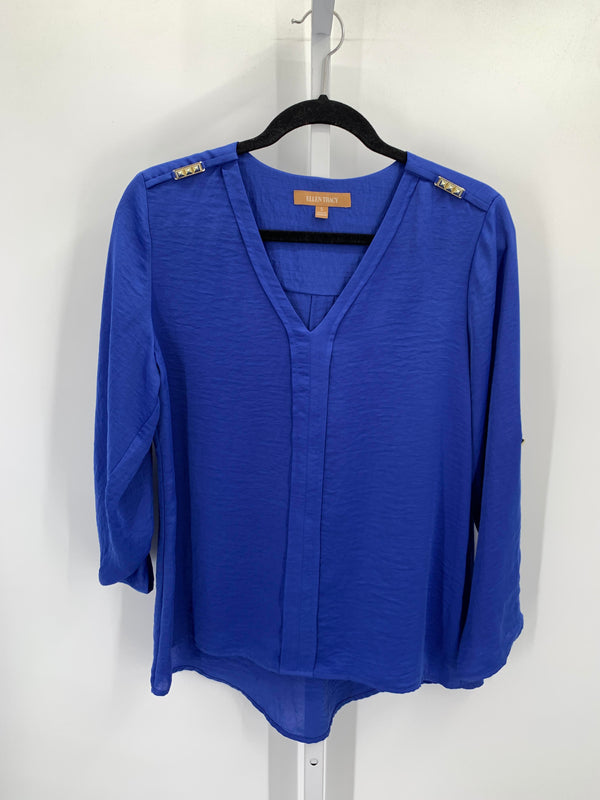 Ellen Tracy Size Small Misses 3/4 Sleeve Shirt
