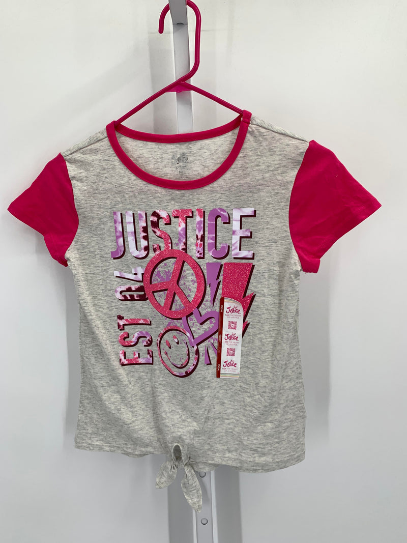 Justice Size 10 Girls Short Sleeve Shirt