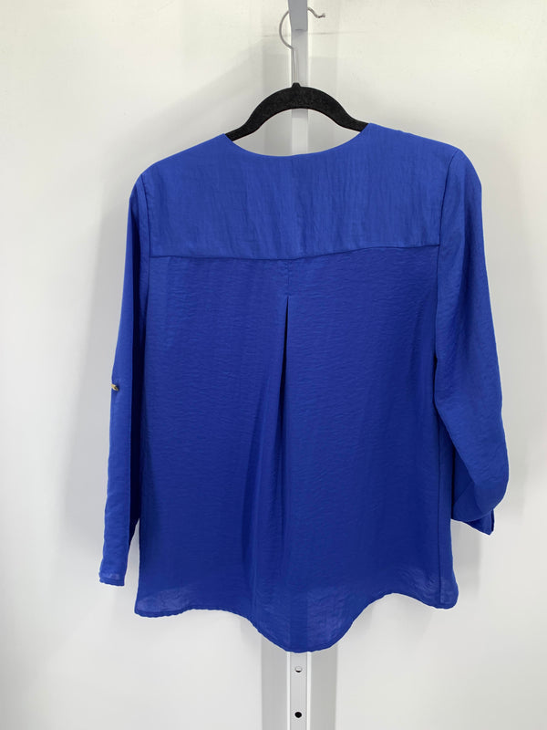 Ellen Tracy Size Small Misses 3/4 Sleeve Shirt