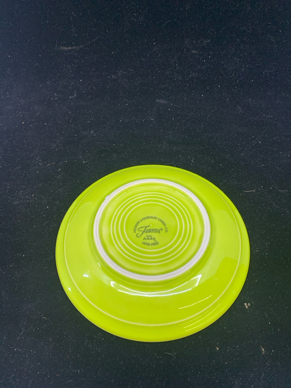 LIME GREEN FIESTA WARE CUP AND SAUCER.