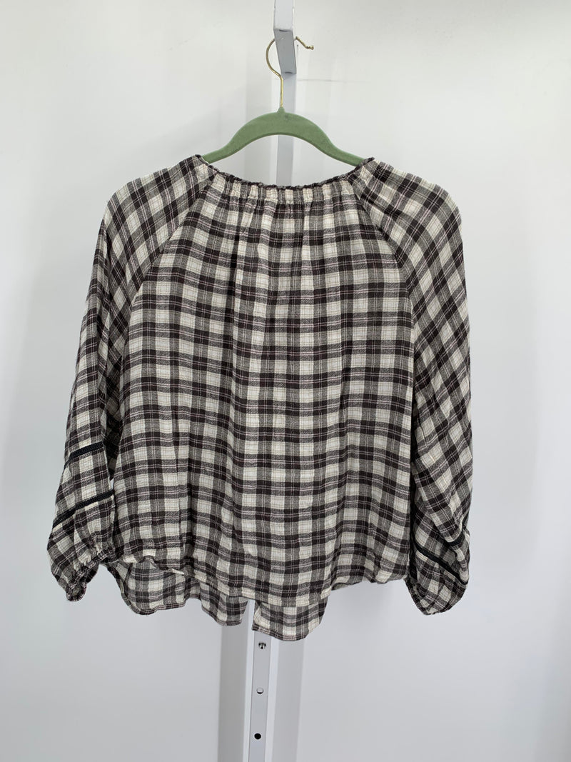 Lucky Brand Size Small Misses 3/4 Sleeve Shirt