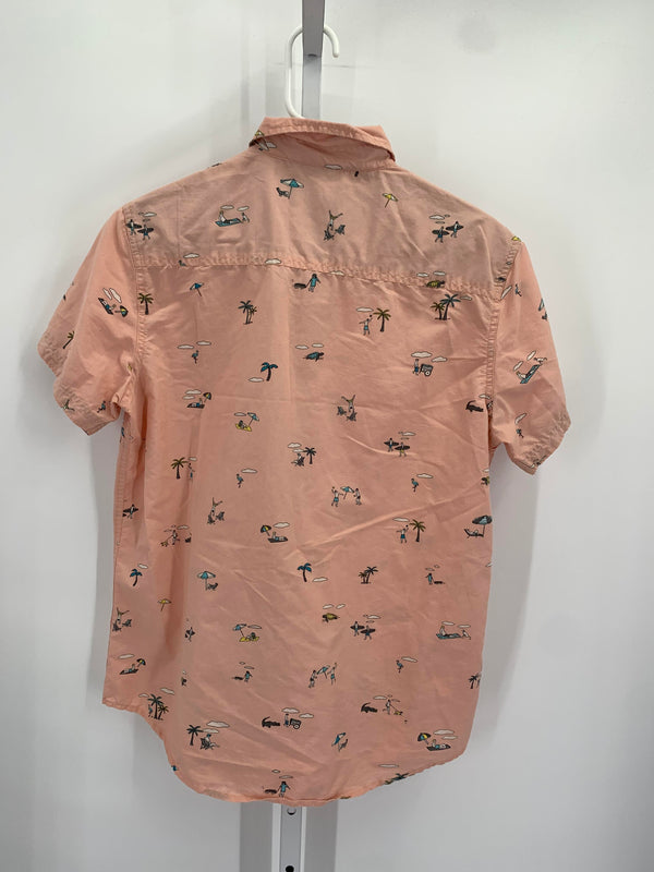 PALM TREES SURFERS BUTTON DOWN