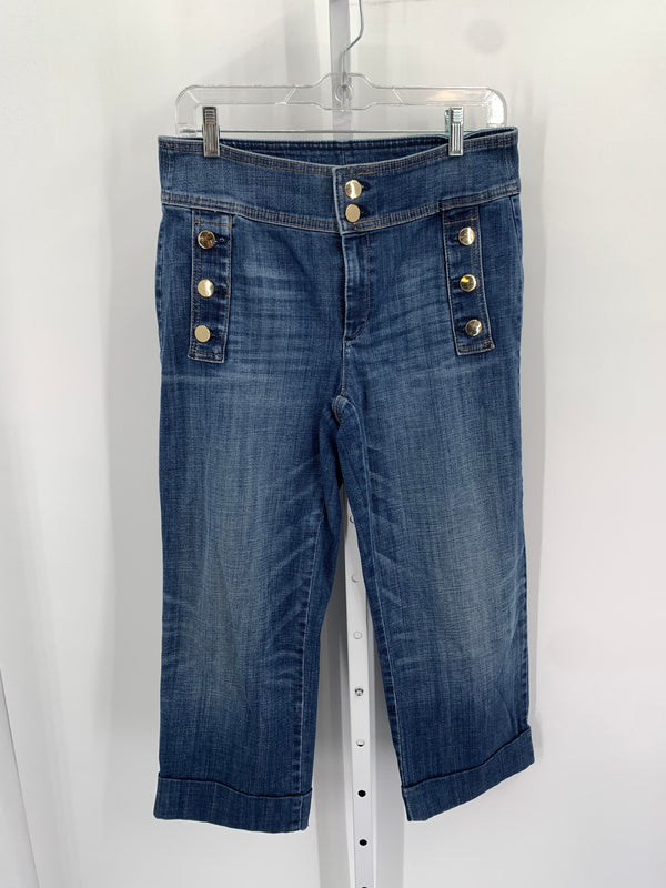 Chico's Size 4 Misses Cropped Jeans