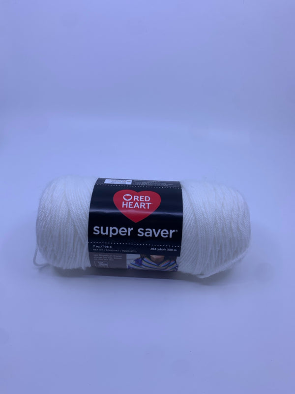 SUPER SAVER WHITE YARN.