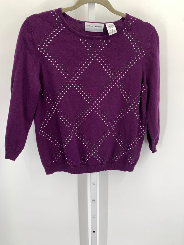 Alfred Dunner Size Large Petite Petite 3/4 Sleeve Sweater