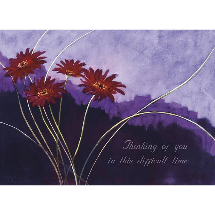 Sympathy In Lavender, Sympathy Card