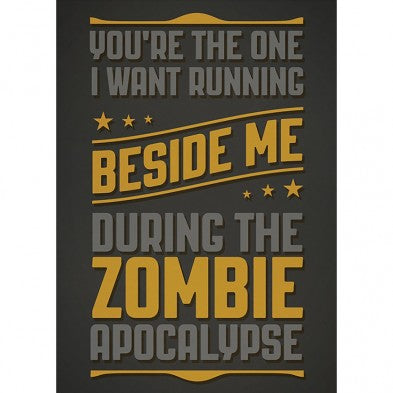 Zombie Apocalypse Friendship Card