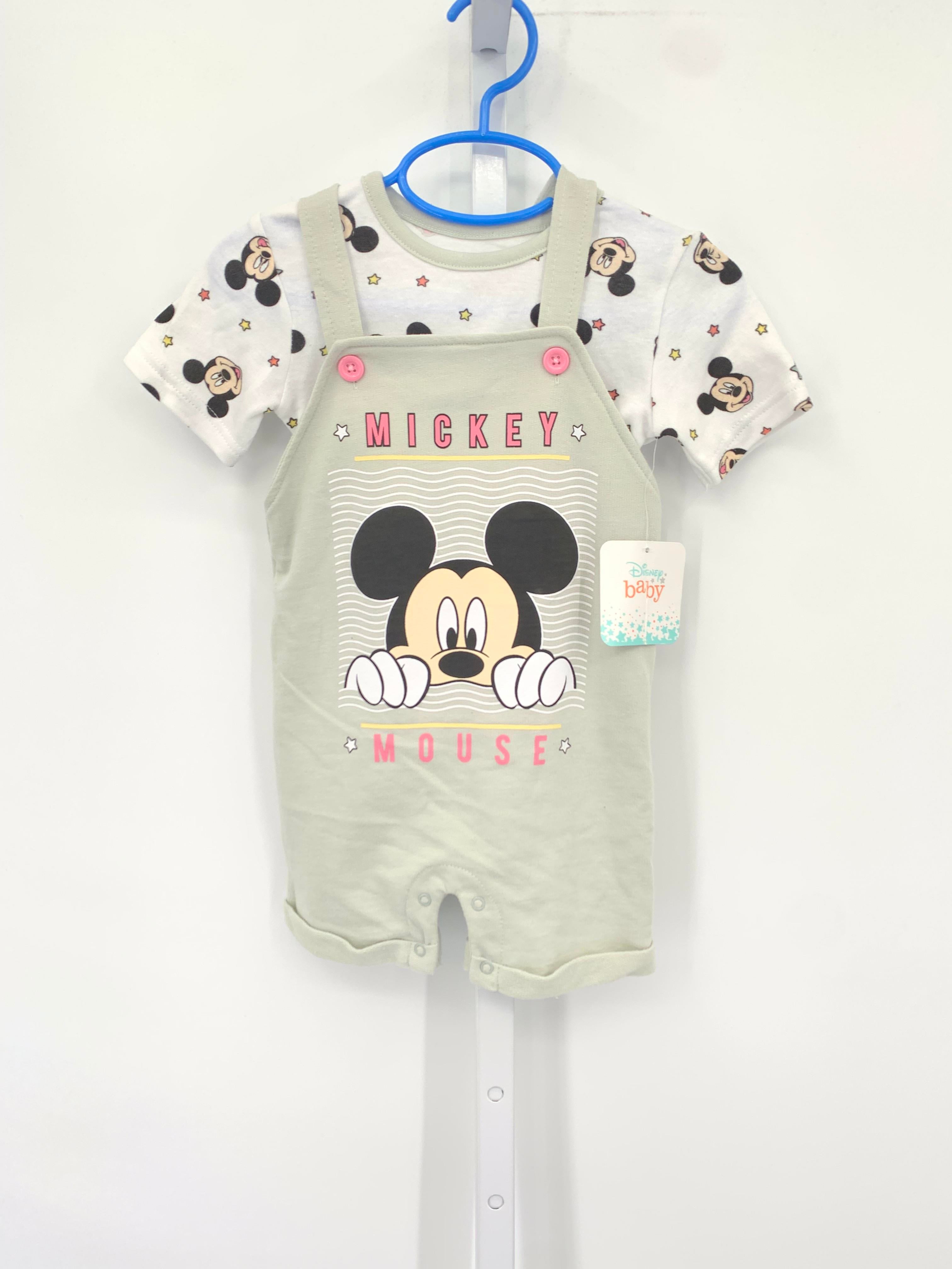 NEW MICKEY MOUSE SHORT SLV SHIRT AND SHORT ALLS